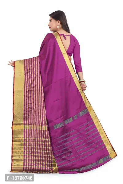 Stylish Art Silk   Saree with Blouse piece-thumb2