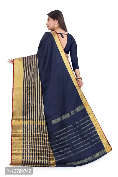 Stylish Art Silk   Saree with Blouse piece-thumb2