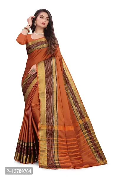 Stylish Art Silk   Saree with Blouse piece