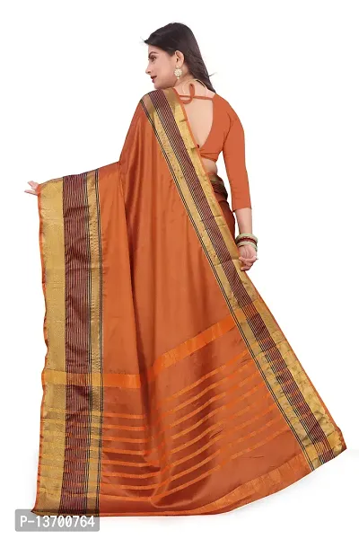 Stylish Art Silk   Saree with Blouse piece-thumb2