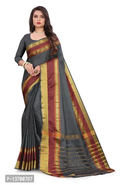 Stylish Art Silk   Saree with Blouse piece