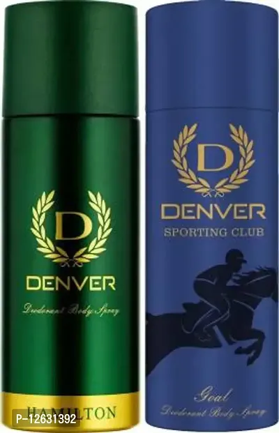 Denver Hamilton and Goal Combo Deodorant Spray - For Men&nbsp;&nbsp;(330 ml, Pack of 2)-thumb0