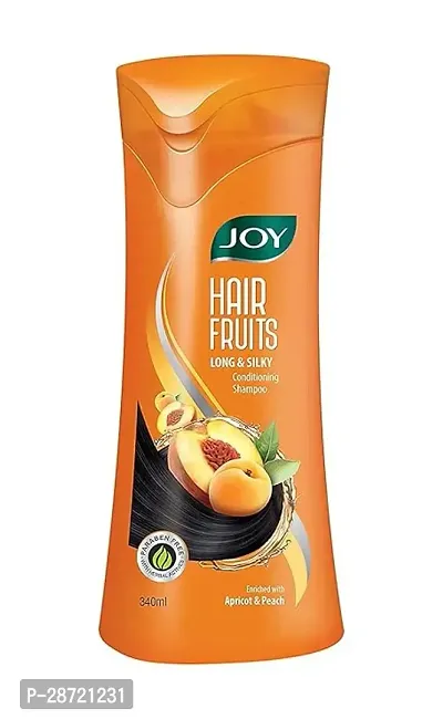 Joy Hair Fruits Long  Silky Conditioning Shampoo Enriched with Apricot  Peach, 340 ml