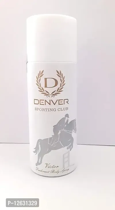 Denver Deodorant Body Spray Sporting Club Victor for Men, 165ml Bottle-thumb2