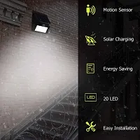 LED Solar Light PIR Motion Sensor Wall lamp Infrared Outdoor Waterproof (Wall Mounted Pack of 1)-thumb2