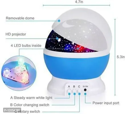 Smart Mall Star Master Dream Rotating Projection Lamp,   Star Master Projector Lamp with USB Wire Turn Any Room Into A Starry Sky Colorful LED Night Lamp, Night Bulb, Night Light (Multi Color) Night Lamp&nbsp;&nbsp;(Multicolor)-thumb2