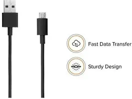 1 m USB Cable&nbsp;(Compatible with REDMI NOTE 7/7S/7PRO/8/8PRO, POCO F1/MI A1/A2/A3, Black, One Cable)-thumb1