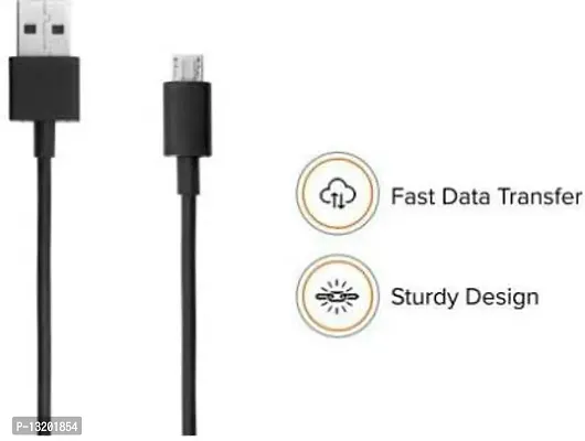 1 m USB Cable&nbsp;(Compatible with REDMI NOTE 7/7S/7PRO/8/8PRO, POCO F1/MI A1/A2/A3, Black, One Cable)-thumb2