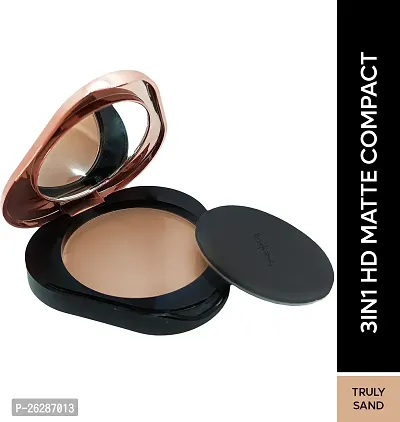 FACES CANADA 3 in 1 HD Matte | Foundation + Hydration + Compact (Truly Sand 04, 8 g)