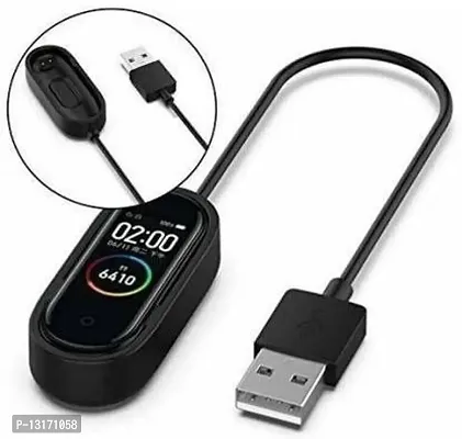 Compatible for Mi Band 4 USB Charging Data Cradle Dock Cable Charger (Black) 0.2 m Power Sharing Cable&nbsp;&nbsp;(Compatible with Mi band 4, Black, One Cable)-thumb3