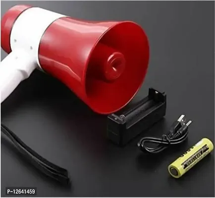 Portable 30Watt Handheld Megaphone Loud Speaker Recording Speaker USB  SD-Card Handheld Megaphone - Built-in Siren 30 W Talk, Record, Play, Siren, Music Red Outdoor PA System&nbsp;&nbsp;(30 W)_MP152-MegaPhone72-thumb0