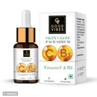 Good Vibes Vitamin C  Vitamin B3 Skin Glow Serum, 10 ml With Anti Aging Properties Helps Reduce Fine Lines and Wrinkles, Naturally Glowing Face Serum For All Skin Types-thumb3