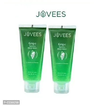 Jovees Grape Face Wash, For Brighter  Glowing Skin - Pack of 2 (120 ml X 2 = 240 ml)