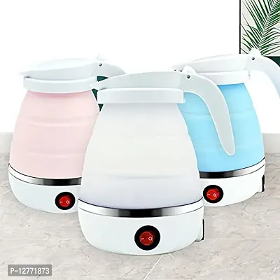 Travel Foldable Electric Kettle Fast Boiling Food Grade Silicone Collapsible_K26