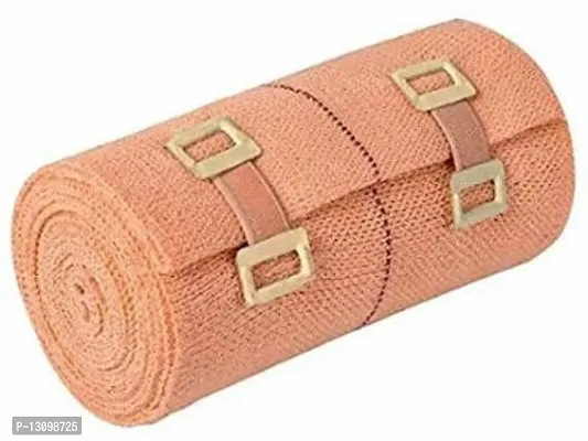 Premium Cotton Crepe Bandage - Roll Sports Wrist Wrap Straps, Elastic Compression Crepe Bandage (10 cm X 4 Mtr)