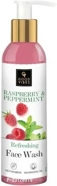 GOOD VIBES Raspberry  Peppermint  - Refreshing Face Wash (120 ml)