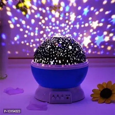 MART Romantic Sky Star Master Night Light Projector Children Kids Baby Sleep Lighting USB Lamp Led Projection Plastic Glass Rotating 4 Mode Sky Star Master Mini Projector Lamp for Kid's Room Decor Night Lamp&nbsp;&nbsp;(13 cm, Multicolor)-thumb2