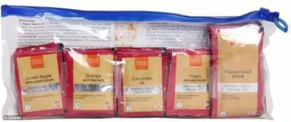 VLCC Salon Series Fruit Facial KIt Pack of 6 250G (6 x 41.67 g) (6 x 41.67 g)