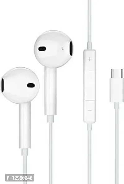 HD Bass Sound Quality Type C Wired Headset&nbsp;&nbsp;(White, In the Ear)