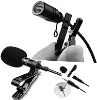 Microphone Clip-on Collar Tie Mobile Phone Lavalier Microphone Mic for iOS Android Cell Phone-thumb1