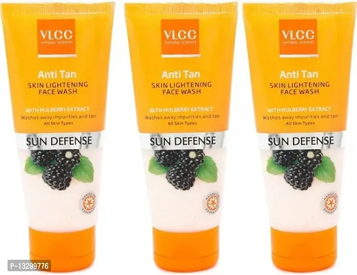 VLCC VLCC Anti Tan Skin Lightening Face Wash (150 g Each) - Pack of 3