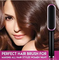 HAIR BRUSH ELECTRIC NOVA HAIR STAIGHTNING COMB HAIR STRAIGHTNER Hair Straightener Brush-thumb2