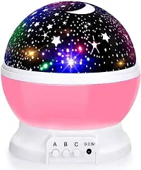 Star Master Moon Projector 360 Degree Rotation - 4 LED Bulbs 8 Color Changing Light, Romantic Night Lighting Lamp, Unique Gifts for Birthday Nursery Women Children Kids Baby Night Lamp&nbsp;&nbsp;( Purple, Pink, Yellow, Red)-thumb1