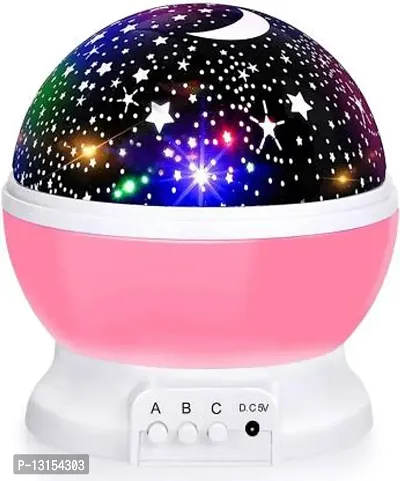 Star Master Moon Projector 360 Degree Rotation - 4 LED Bulbs 8 Color Changing Light, Romantic Night Lighting Lamp, Unique Gifts for Birthday Nursery Women Children Kids Baby Night Lamp&nbsp;&nbsp;( Purple, Pink, Yellow, Red)-thumb2