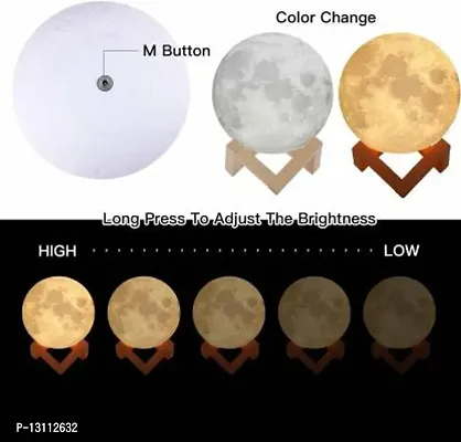 3D USB Rechargeable Moon Lamp ML94 Night Lamp&nbsp;&nbsp;(15 cm, Multicolor)-thumb3