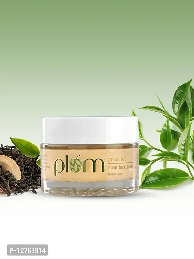 Plum Green Tea Clear Sustainable Face Mask