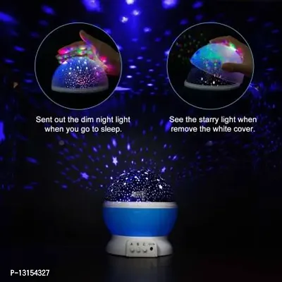 Romantic Sky Star Master Night Projector Lamp with USB 9 Colour   4 LED Rotation Baby Sleep Lighting USB Lamp Led Projection for Diwali Decor,Kid's Room, Home Decor Night Lamp&nbsp;&nbsp;(Pink, Blue, Purple)-thumb3