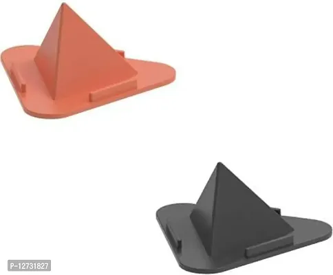 Pyramid Mobile Stand Mobile Holder (Three-Sided Triangle Desktop Mobile Stand), Set of 2
