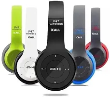 BestSound Latest P47 With Mic With 6 Hour Battery Backup Bluetooth Headset&nbsp;&nbsp;(Multicolor, On the Ear)-thumb1