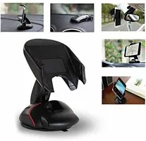 Mouse Mobile Holder For Dashboard  Windshield, One Touch Flip, Car Mount, 360 Degrees Rotation - For All Smart Phone-thumb3