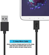 1 Mtr Micro USB Cable&nbsp;(Compatible with Mobile Charging, Data Transfer, Black, Pack of 1)-thumb2