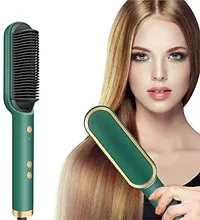 Hair Straightener Comb for Women  Men Hair Styler multicolor Straightener Brush Hair Straightener Brush 1pc-thumb1