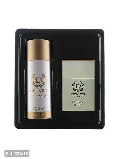 Denver Men Imperial Hamilton Eau de Parfum  Deodorant Fragrance Gift Set 165 ml + 60 ml-thumb0