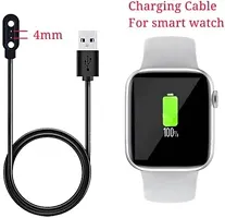 W26+ Smartwatch Charger USB Charging Cable Fitness Tracker Wristwatch Black Magnetic Port 2 m Magnetic Charging Cable&nbsp;&nbsp;(Compatible with W26 Smartwatch, W26+ Smartwatch, Black, One Cable)-thumb1