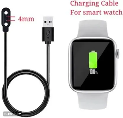 W26+ Smartwatch Charger USB Charging Cable Fitness Tracker Wristwatch Black Magnetic Port 2 m Magnetic Charging Cable&nbsp;&nbsp;(Compatible with W26 Smartwatch, W26+ Smartwatch, Black, One Cable)-thumb2