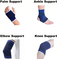 KNEE ANKLE ELBOW PALM WRIST SUPPORT FOR GYMING SPORTS ACTIVITY-8537 Palm  Elbow Support (Blue): Code-129-thumb1