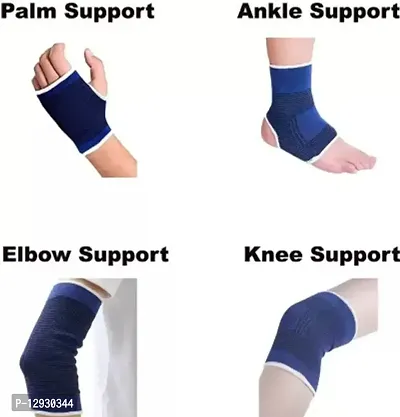 KNEE ANKLE ELBOW PALM WRIST SUPPORT FOR GYMING SPORTS ACTIVITY-8537 Palm  Elbow Support (Blue): Code-129-thumb2