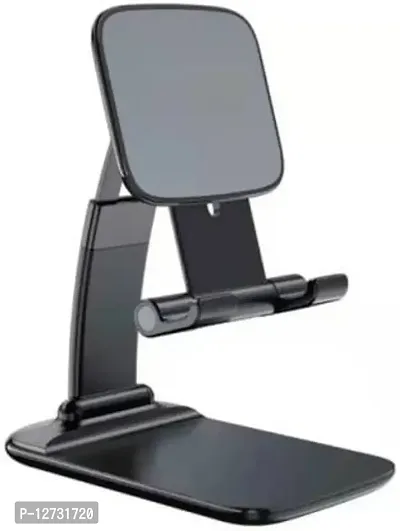 Adjustable with Foldable Desk Phone Stand Holder Compatible for All Smartphones and Tablets Mobile Holder-thumb0