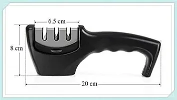 Manual 3 Stage Knife Sharpener for Kitchen, Advanced 3 Stage Knives Knife Sharpening Steel&nbsp;&nbsp;(Plastic)-thumb1