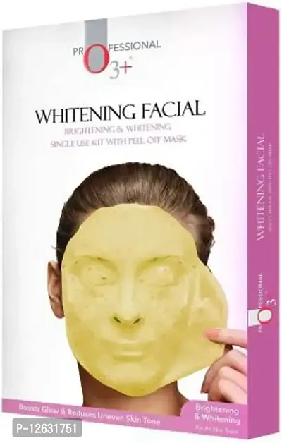 O3+ Brightening  Whitening Facial Kit With Peel Off Mask&nbsp;&nbsp;(45 g) - Pack of 2 Facials