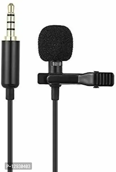 Clip Microphone For Youtube, Collar Mike For Voice Recording, Lapel Mic Mobile, PC, Dslr Camera Clip On Microphone-thumb0