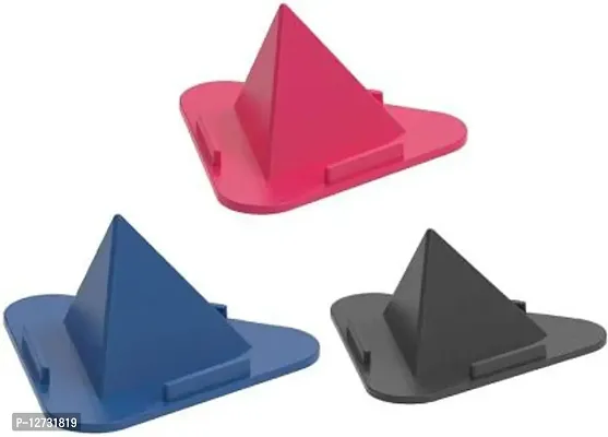 Pyramid Mobile Stand with 3 Different Inclined Angles Mobile Holder - Pack of 3-thumb0