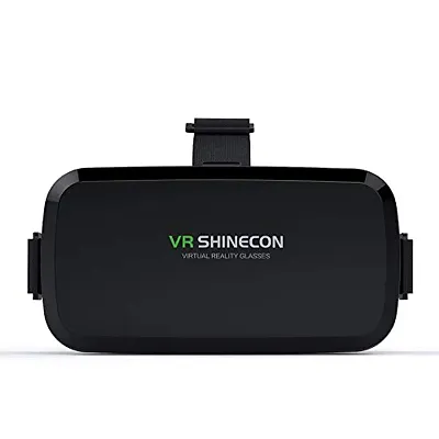 Virtual Reality Headset Glasses Anti-Radiation Adjustable Screen Compatible with All Smartphones (Color Black)_SCVR1BX327