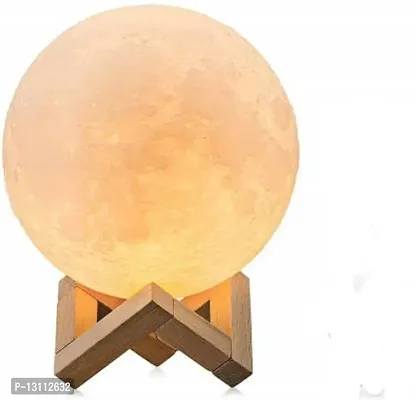 3D USB Rechargeable Moon Lamp ML94 Night Lamp&nbsp;&nbsp;(15 cm, Multicolor)