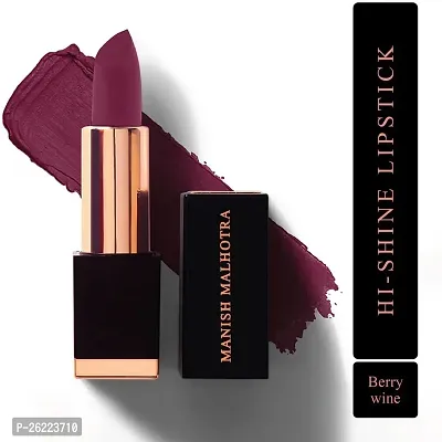 MyGlamm Manish Malhotra Hi Shine Lipstick - 4G, Berry Wine (Berry Wine, 4 g)