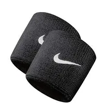 Sweatband Wrist Band Wrist Support For Gym  Sports (Black) - Pack of 1 Pair-thumb2